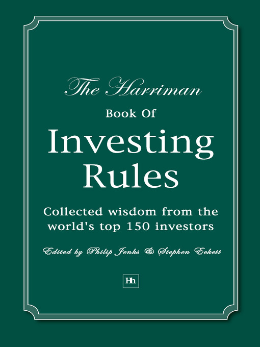 Cover image for The Harriman Book of Investing Rules